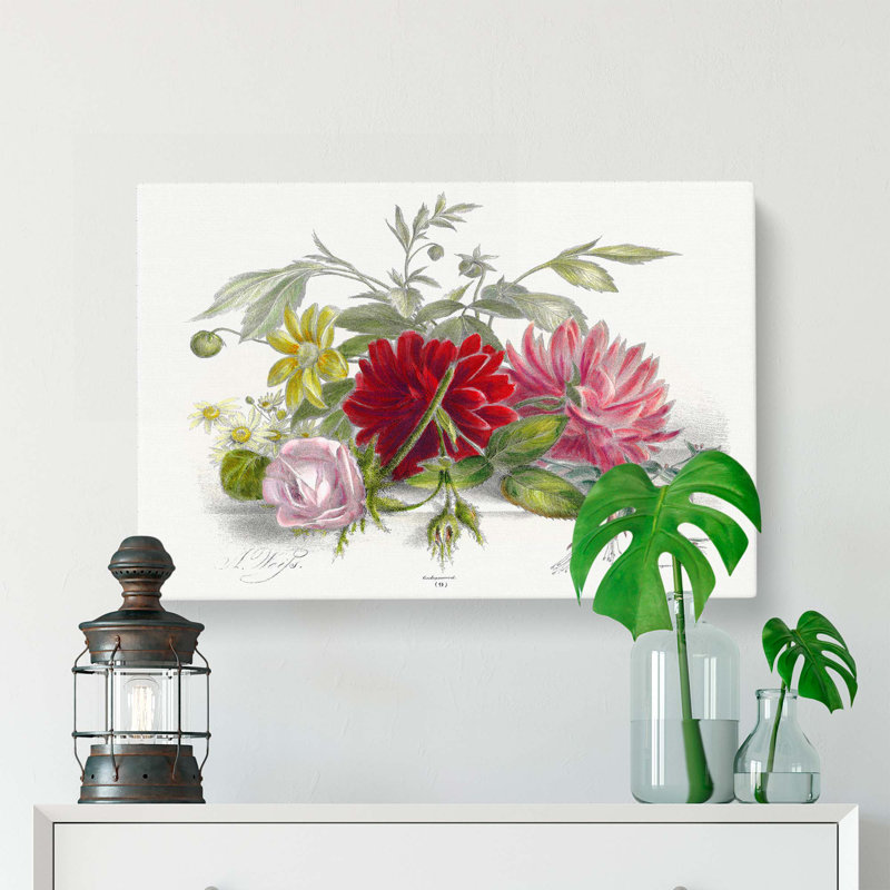 Still Life Of Flowers - Wrapped Canvas, 40cm H x 60cm W x 3cm D