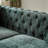 LUSPAZ Chesterfield Sofa, Button Tufted With Copper Nailhead Trim, Metal Legs, Modern Design-101184434-109788440
