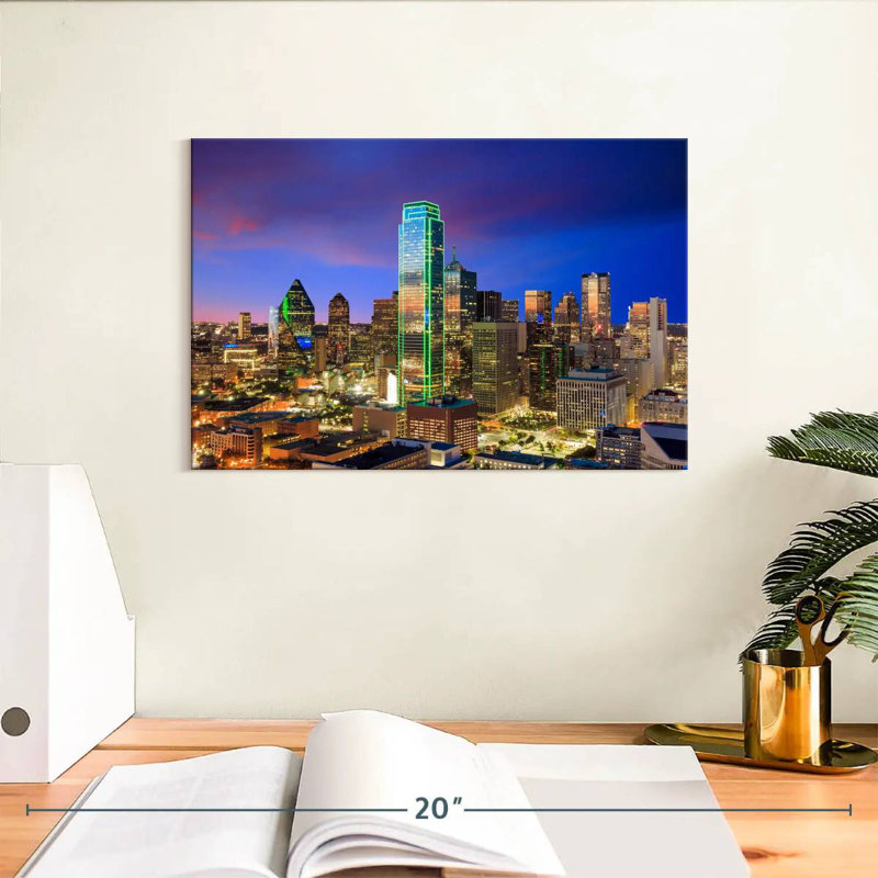 Paysage urbain Sirci Dallas, H 8 po x l 12 po