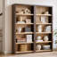 Bibliothèque Ann standard en bois, 5 niveaux, chêne brun naturel, 180 cm (H) x 158 cm (L)-1073785973-1073785975