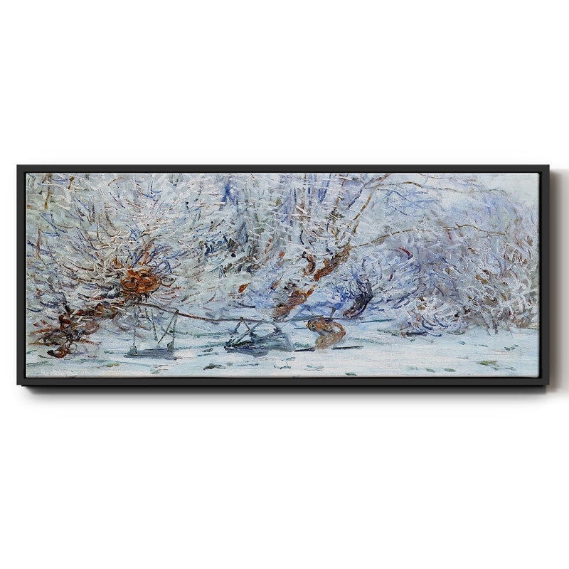 Le givre, 1885 - Toile encadrée, H 20 po x l 50 po