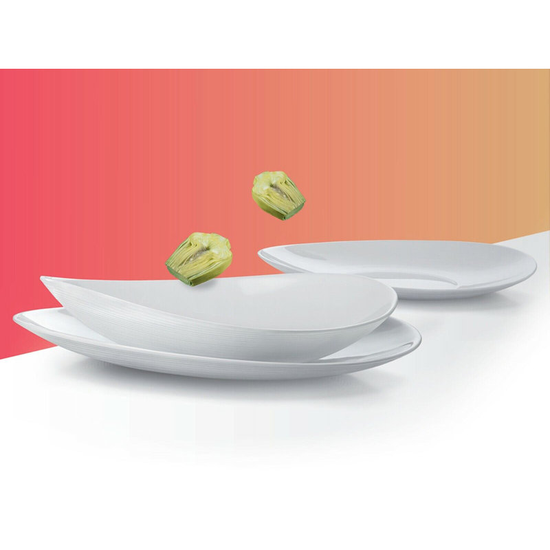 6 X Prometeo Opal Glass Small Plates
