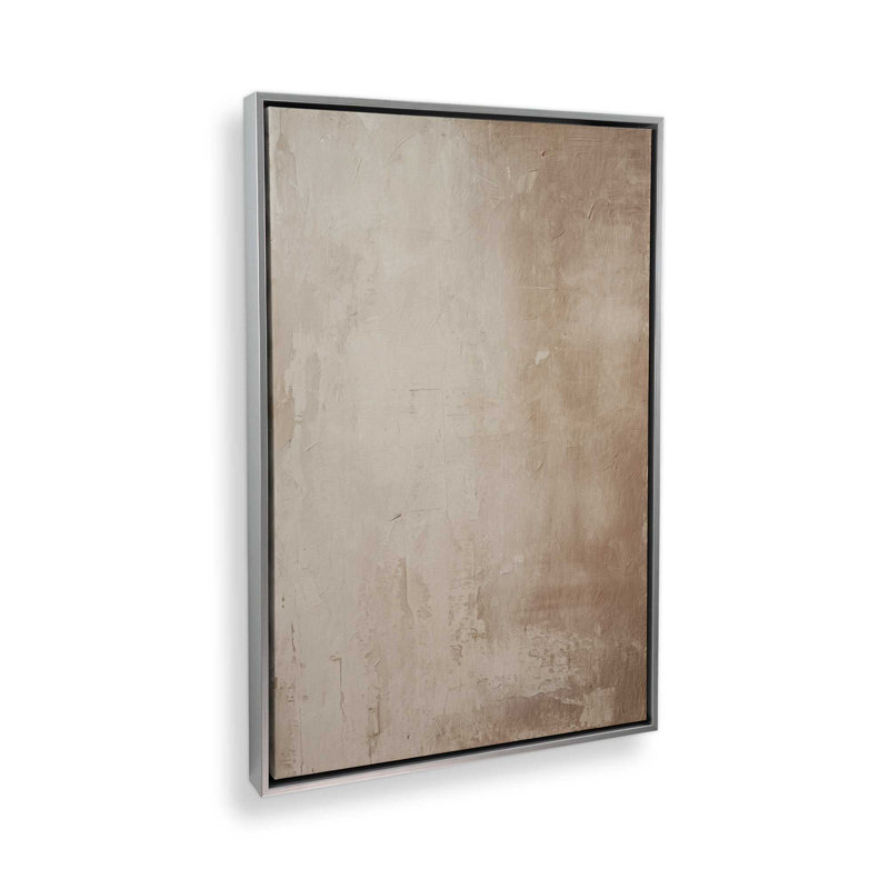 Impression sur toile Fresco's Silent Tale II, Cadre flottant en chrome poli, H 18,75 po x l 12,75 po x P 1,75 po