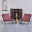 Chaise de loisirs en cuir fleur 25,4 po de largeur Clayton-684582306
