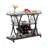 Kitchen Bar Cart With Wine Rack Tempered Glass Metal Frame Wine Storage-110746724
