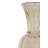 D5X9.6"H Amber Glass Accent Vase With Ribbed Texture And Flared Neck-1180243846