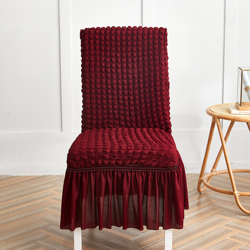 Housse pour chaise de salle à manger, Vin rouge