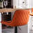 Brinitta Modern Swivel Adjustable Height Bar Stools, Leather Barstools Kitchen Island Counter Stool-1699460764