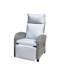 Fauteuil inclinable d'extérieur en osier avec dossier réglable et accoudoirs, chaises de conversation toutes saisons, pour balcon de cour pour piscine