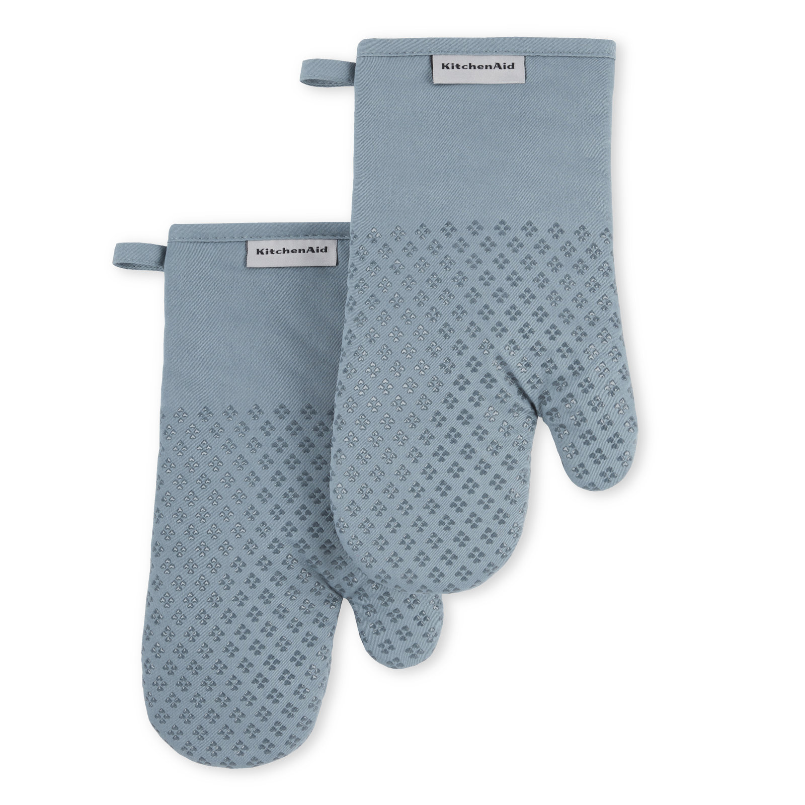KitchenAid Asteroid Solid Textured Oven Mitt, Fog Blue