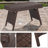 Hielm Rectangular Wicker Folding Outdoor Coffee Table , 23.5'' in. W 16'' in. D