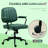 Office Chair, Adjustable For Home & Office, Comfy Seating With Stylish Retro Vibe