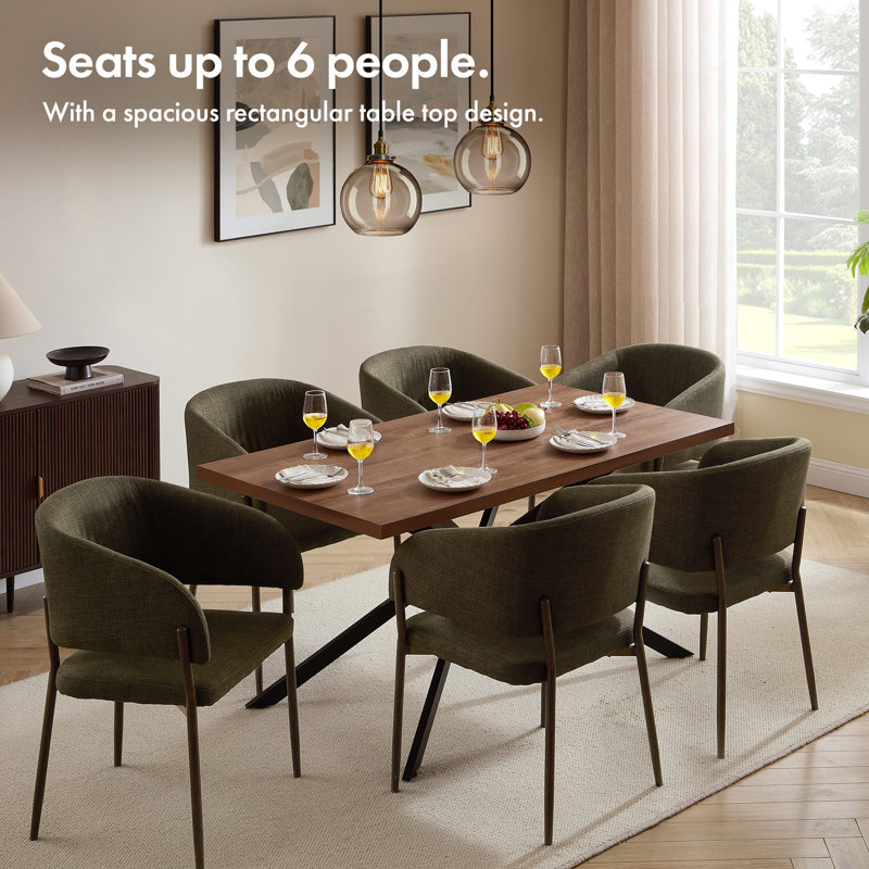 Abel Metal Base Dining Table