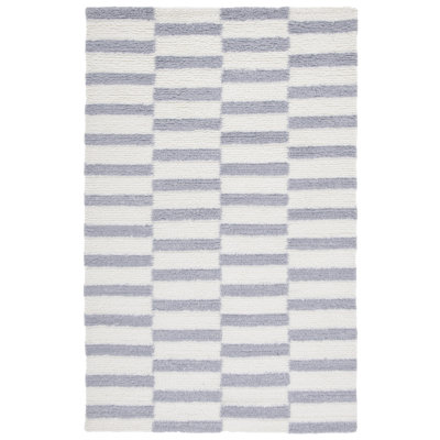 Ailsun Hand Tufted New Zealand Wool And Cotton With Latex Geometric Rug