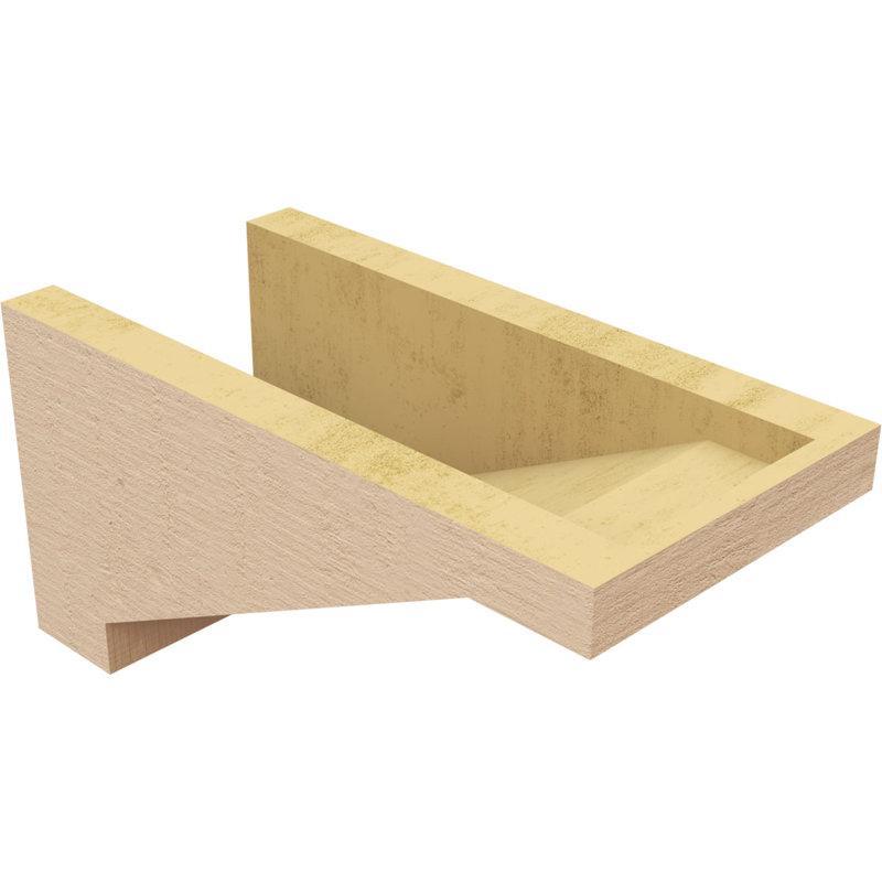 Bois de cèdre brut BurlingtonThane Corbel, apprêté brun clair Burlington, H 6 po x l 6 po x P 12 po