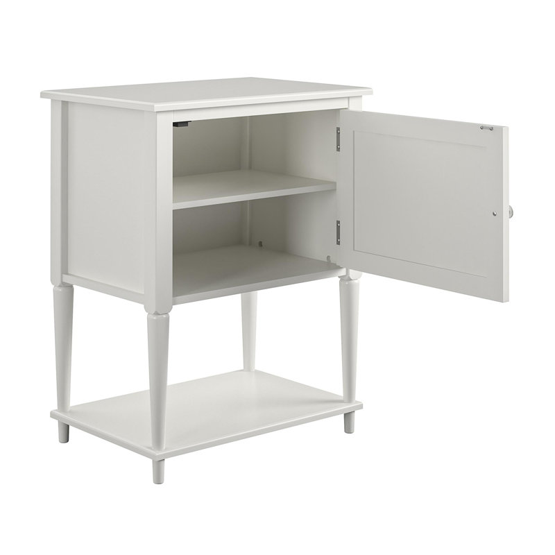 Alferetta 55.9cm Solid Wood Sideboard, White