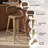 Upholstered Seat Counter Stools with Metal Frame-658580182-658580177