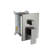 Dual Shower Head  10 Inch Wall Mounted Square Shower System With Roughin Valve, Brushed Nickel-129525295