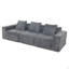 Canapé-lit, canapé à compression, canapé-lit convertible avec accoudoirs de soutien pour le dossier, canapé-lit futon confortable-1831710122