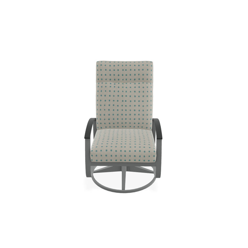 Belle Isle Outdoor Rocker Chair, Blend Sand Sunbrella®, Classic Graphite P30, Textured Graphite
