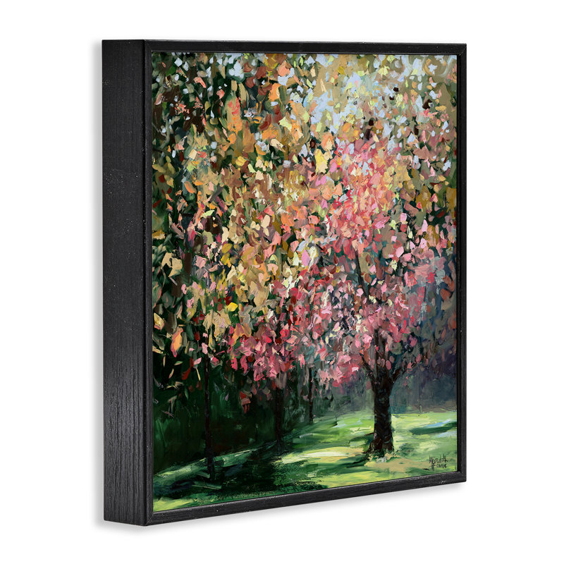 Estampe numérique Timeless Vivid Foliage, design par Meredith Howse, Giclée encadrée noir minuit, H 24 po x l 24 po