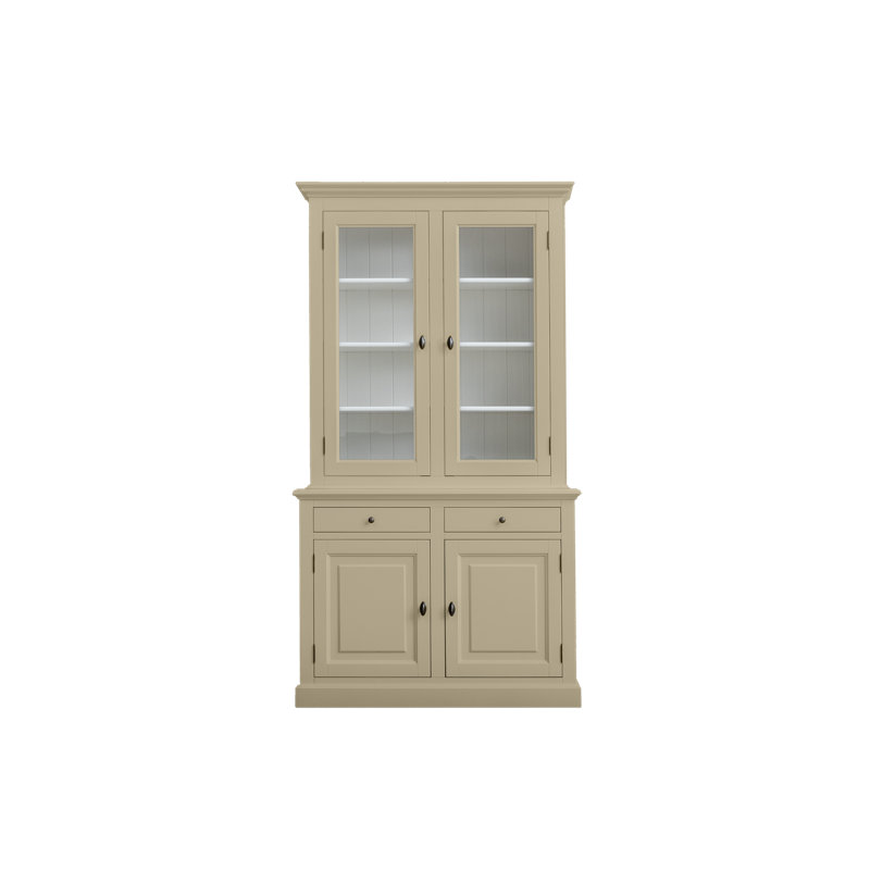 Torney Display Cabinet, Beige/White