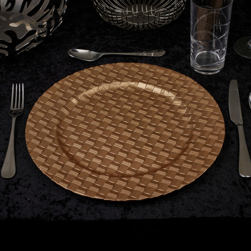 Akhirah Plastic / Acrylic Charger, Gold