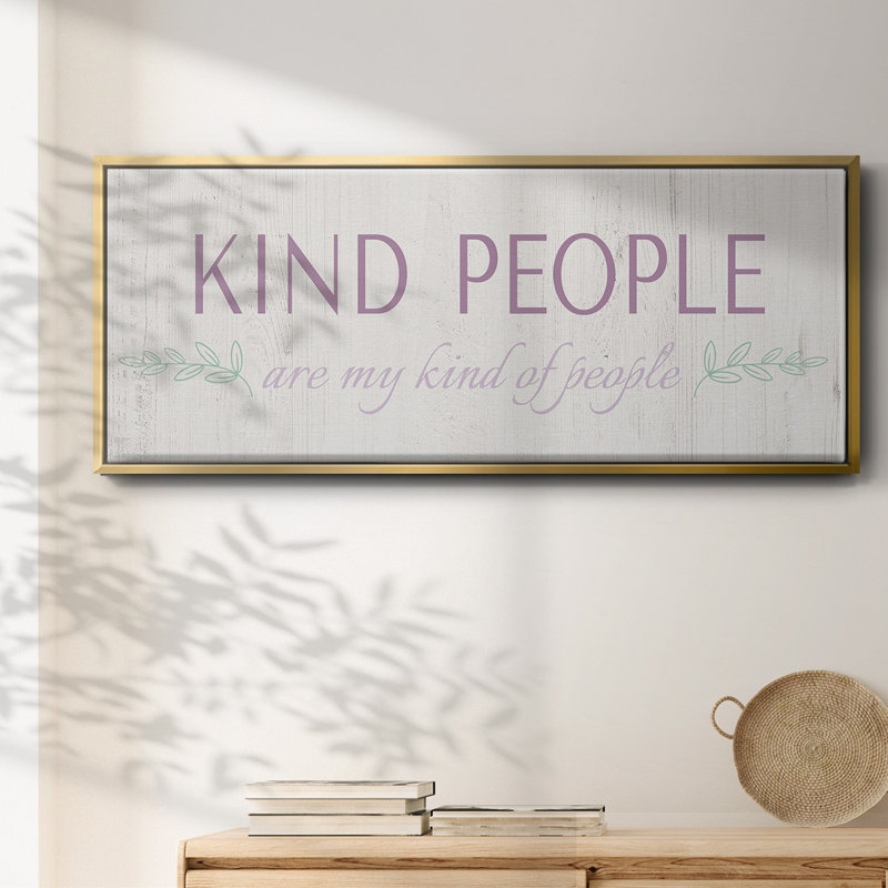 Kind Kind - toile encadrée, H 12 po x l 30 po