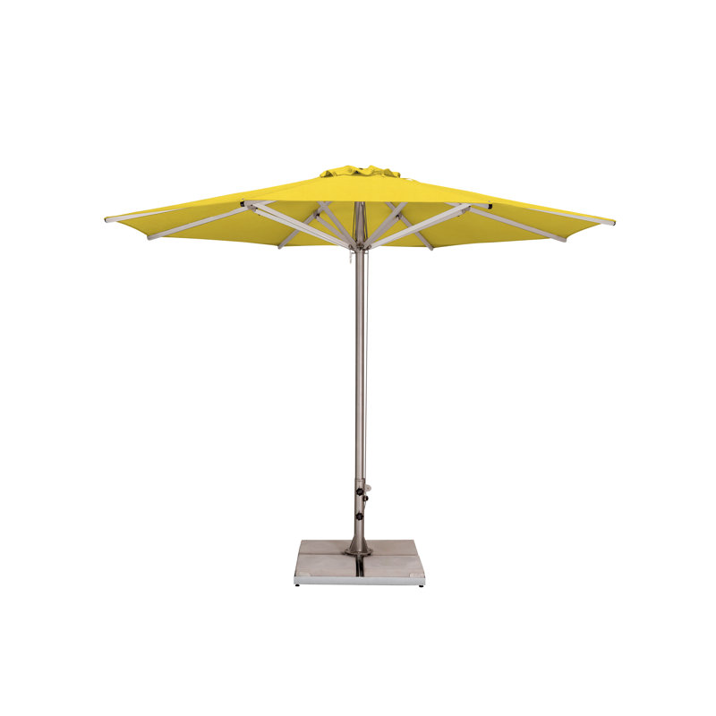 Storm 11.5' Round Umbrella, Paver Frame, Natural