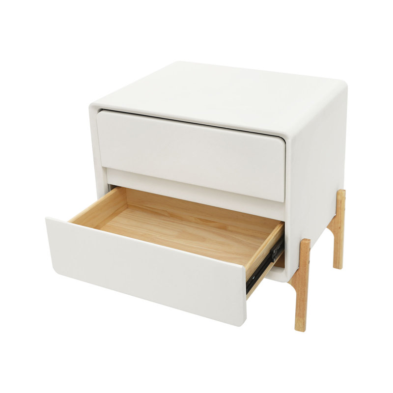 19.68" 2 Drawer Nightstand