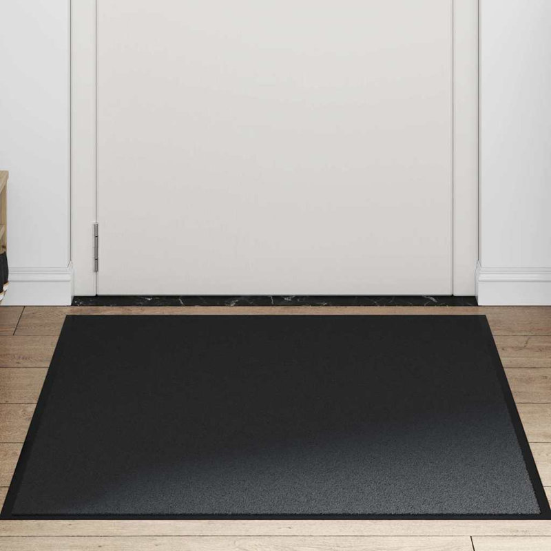 Non-Slip Indoor / Outdoor Door Mat, 80cm W x 120cm L, Black