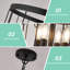 Lustre gradué à 12 lumières à niveaux-107485035