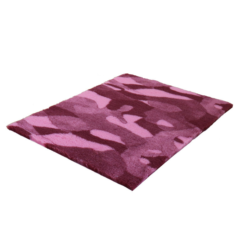 Fleece Pet Bed, 3cm H x 107cm W x 71cm D, Heather/Pink