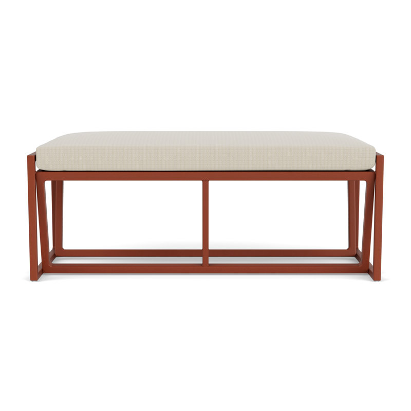 Summit Outdoor Dining Bench, Peacock, Beach Natural