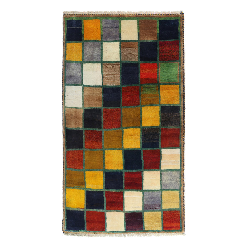 One-of-a-Kind Hand Knotted Area Rug, Rectangle 2'8" x 4'6"