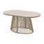 Table ovale en acier pour terrasse extérieure