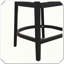 Ensemble de 2 tabourets de comptoir en bois d'hévéa Ensemble pratique, durable, élégant, fonctionnel, compact, confortable-121321832