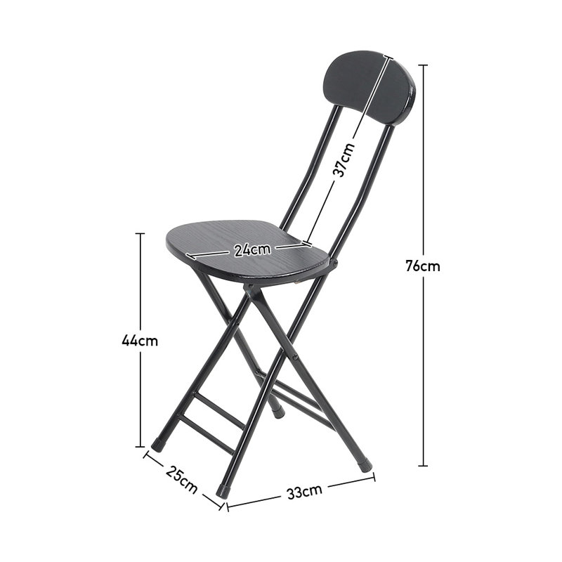 Hetre Patio Dining Side Chair, Black