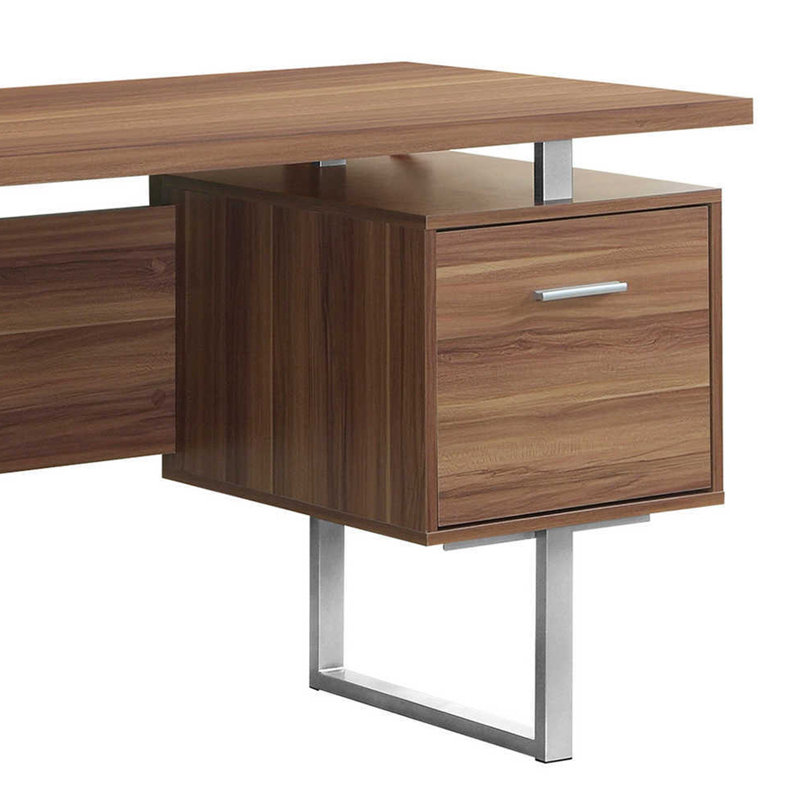 Computer Desk, Walnut Brown