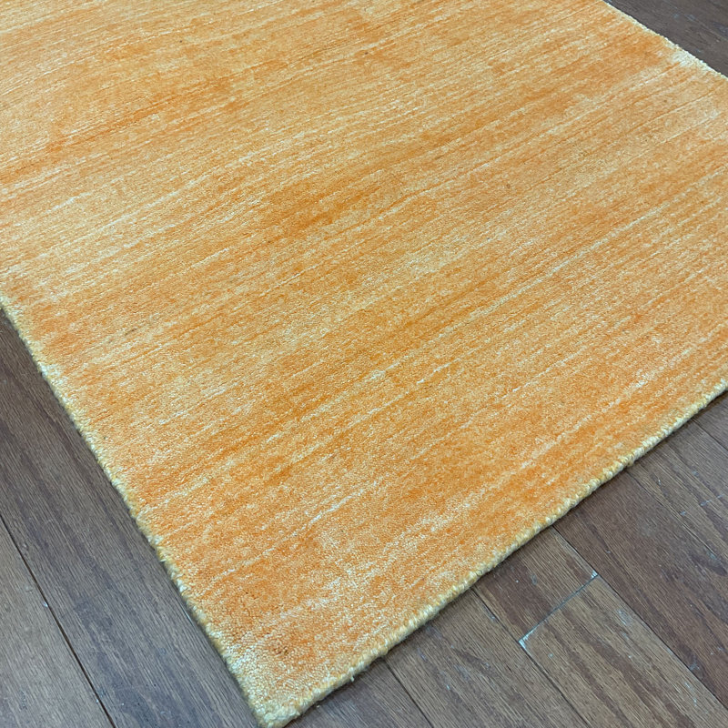 Tapis en soie noué à la main, Tapis de couloir 2 pi 6 po x 10 pi