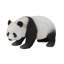 Statue à pied panda