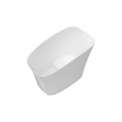 51 Inch Solid Surface Soaking Bathtub - Deep Soak Freestanding Tub