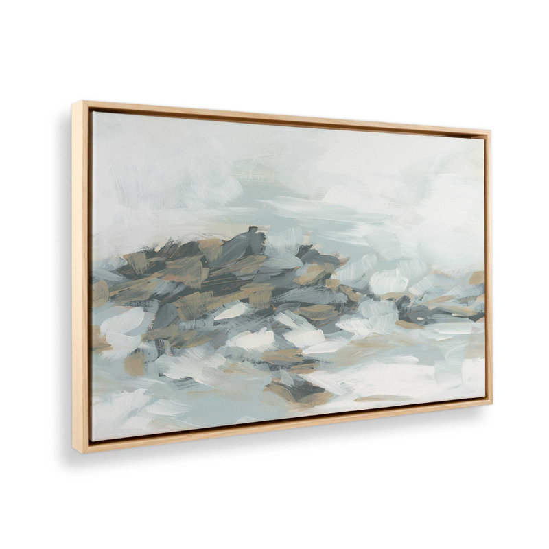 «Clouded Breakers I» par June Erica Vess, reproduction d'art sur toile, Tanné, H 18 po x l 24 po