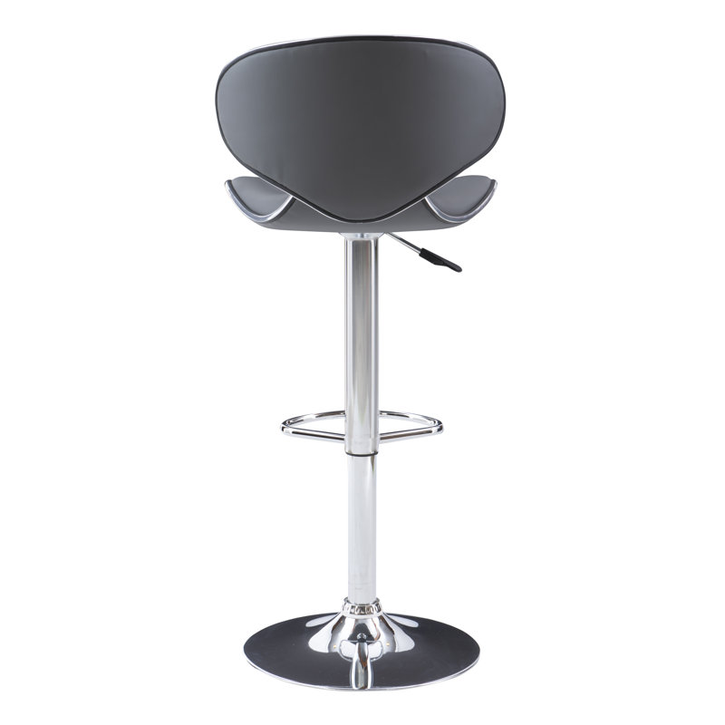 Tabouret de bar pivotant à hauteur réglable Aishvi, Gris