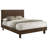 Warm Brown Queen Platform Bed