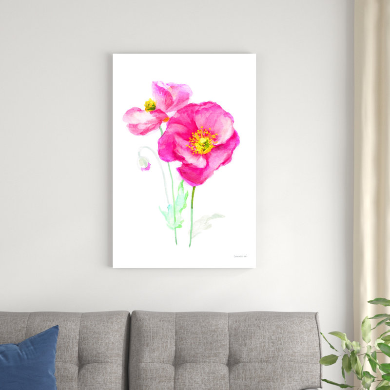 «Color of Spring III» par Danhui Nai - peinture sur toile tendue, H 36 po x l 24 po