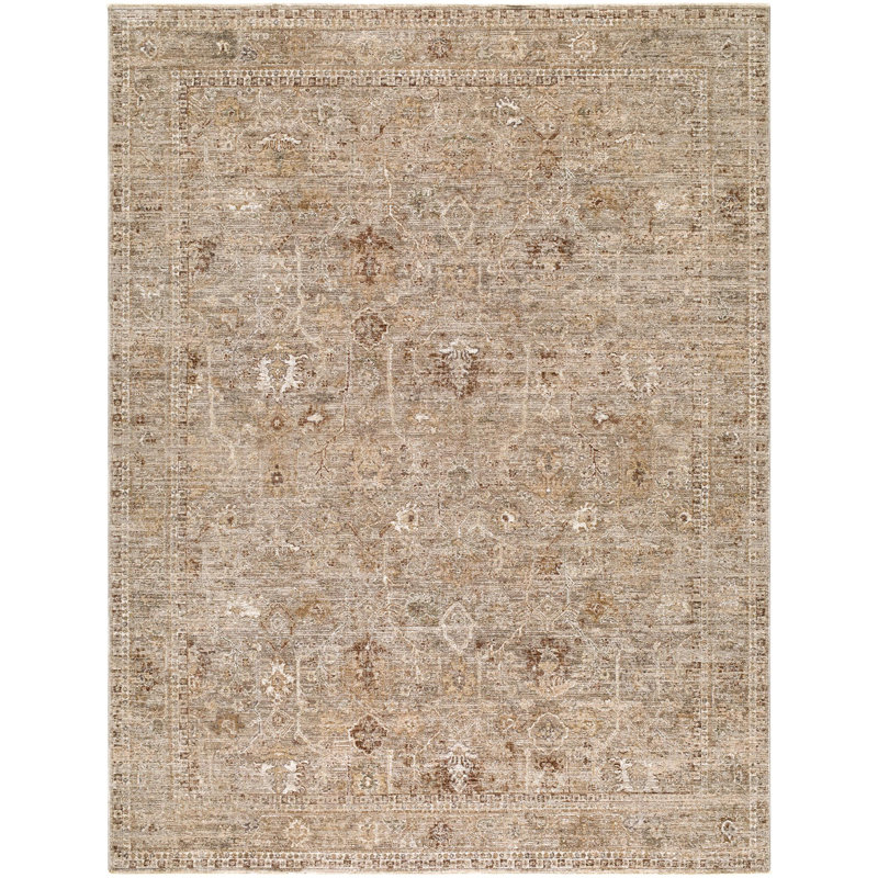 Rachel Zoe x Livabliss The Vintage Edit II Machine Woven Rug, Rectangle 6'7" x 9'6", Tan