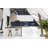Bayla Azure Subway 12 in. x 12 in. Glossy Glass Mosaic Wall Tile