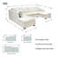 Canapé modulaire 3 pièces Ancell-34458345