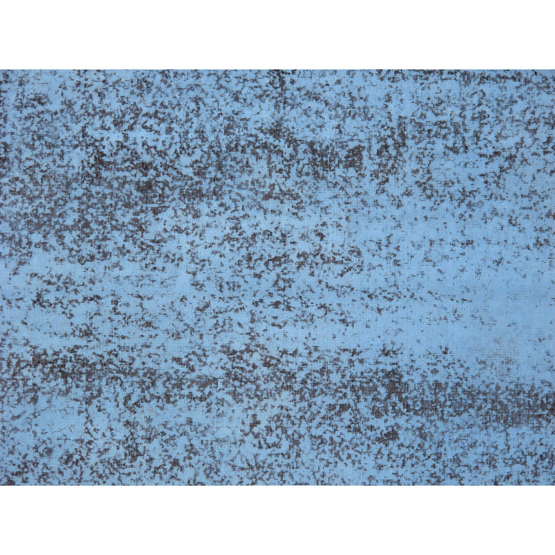 Tapis bleu/gris